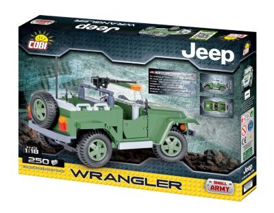 COBI Small Army Jeep Wrangler US Military 1 18 Scale 250 Piece Construction Blocks Building Kit