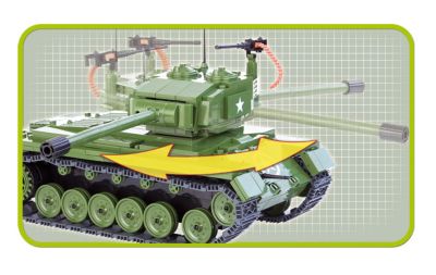 COBI Small Army M26 Pershing Tank Construction Blocks Building Kit
