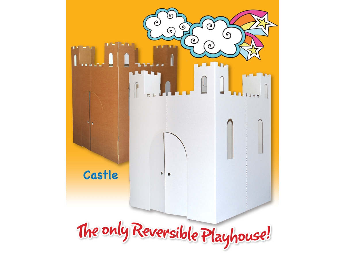 Easy Playhouse Kids' Castle Cardboard Playhouse In Multi