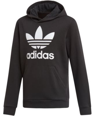 black adidas sweatshirt with white stripes