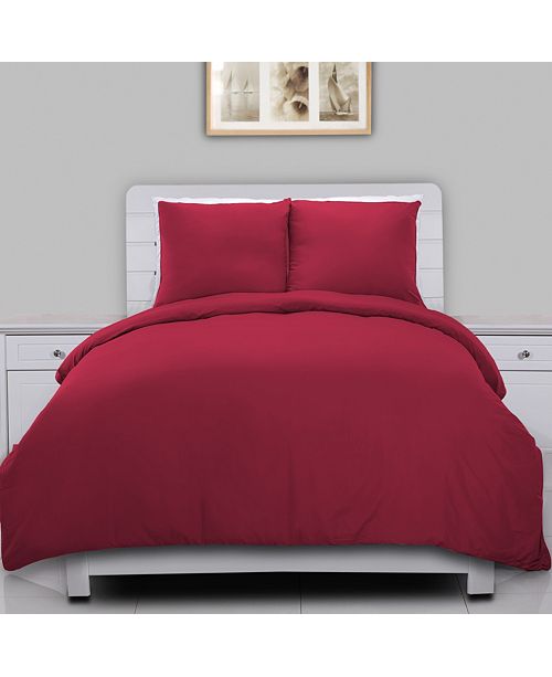 Lotus Home Water and Stain Resistant Microfiber Duvet Cover Mini Set & Reviews Bedding