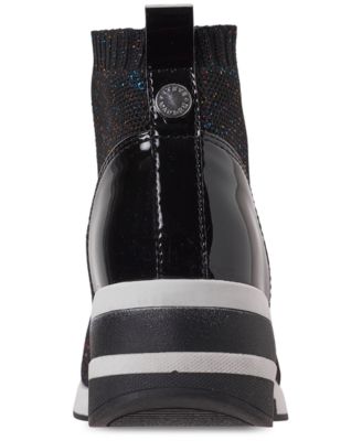 Steve Madden Little Girls' JDusky Sock Wedge Platform Casual Sneakers from Finish Line