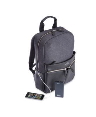 charging backpack with power bank