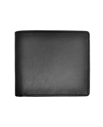 ROYCE New York Men's Bifold Wallet with Zippered Coin Slot - Macy's