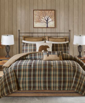 Woolrich - Hadley Plaid Reversible 4-Pc. Queen Comforter Set