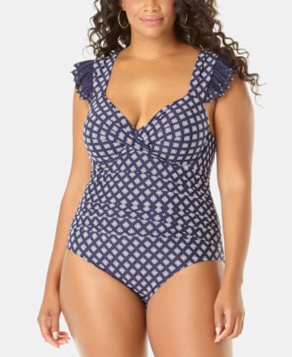 anne cole eyelet tankini