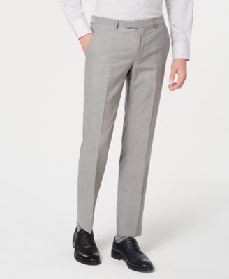 HUGO - Men's Slim-Fit Tonal Grid Pants