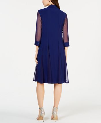 R M Richards Embellished Dress Duster Jacket Macy s