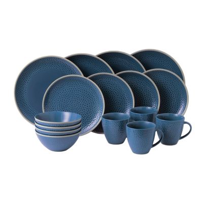 Royal Doulton Exclusively for Gordon Ramsay Maze Grill Hammer Blue 16-Piece Set 