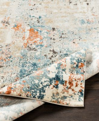 Pune PUN-2302 Teal 2'7" x 10'3" Runner Area Rug