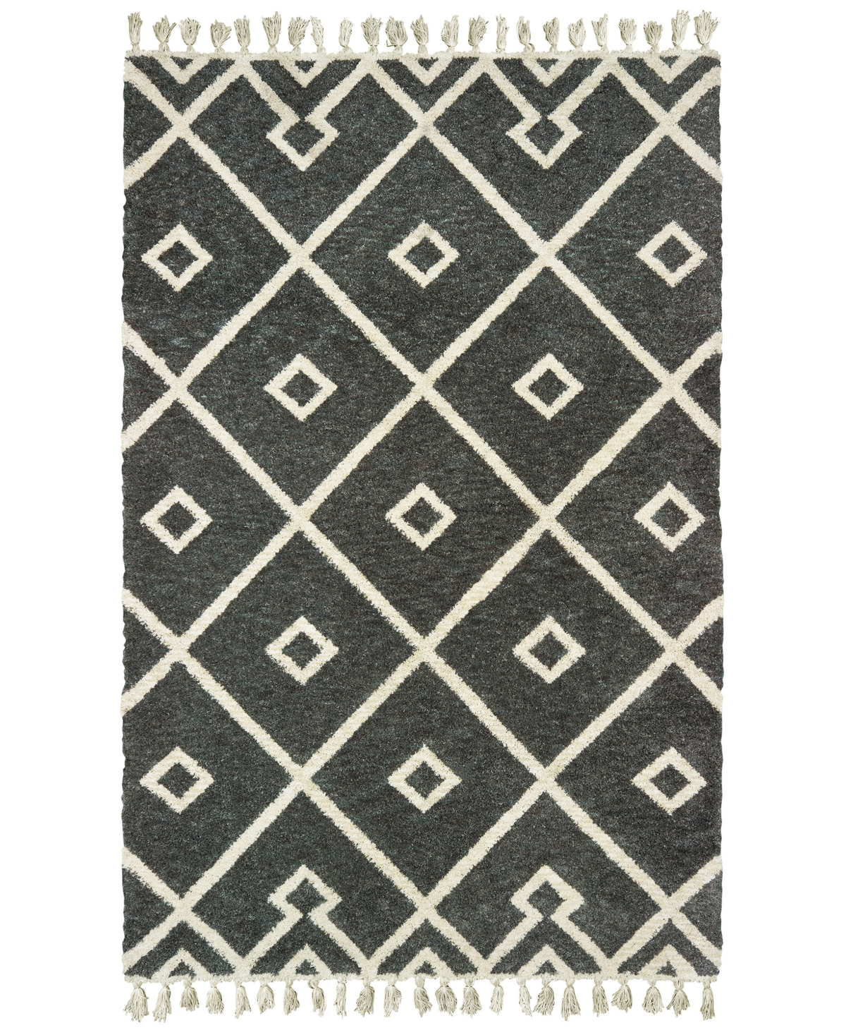Closeout! Oriental Weavers Madison 61407 8' x 10' Area Rug - Grey/Ivory