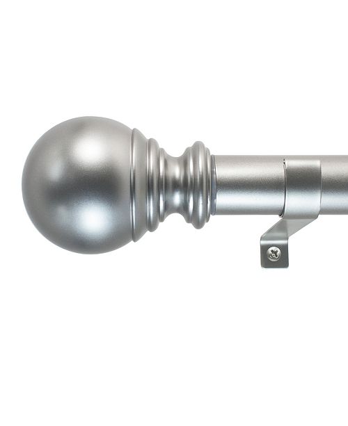 Decopolitan 1 Inch Ball Telescoping Curtain Rod Set 72 To 144
