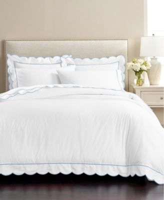 white scalloped duvet cover