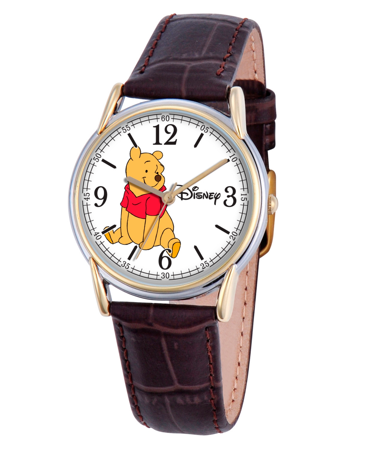 Disney Winnie Men's Cardiff Silver and Gold Alloy Watch - Brown