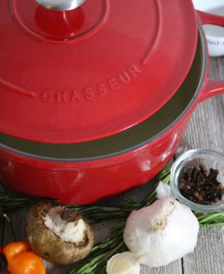 French Enameled Cast Iron 3.25 Qt. Round Dutch Oven