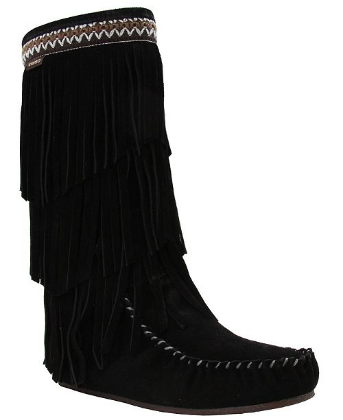 Lamo Women's Virginia Tall Fringe Boots & Reviews Boots Shoes Macy's