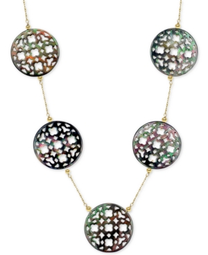 image of Black Mother of Pearl (30mm) Cutout Disc 18