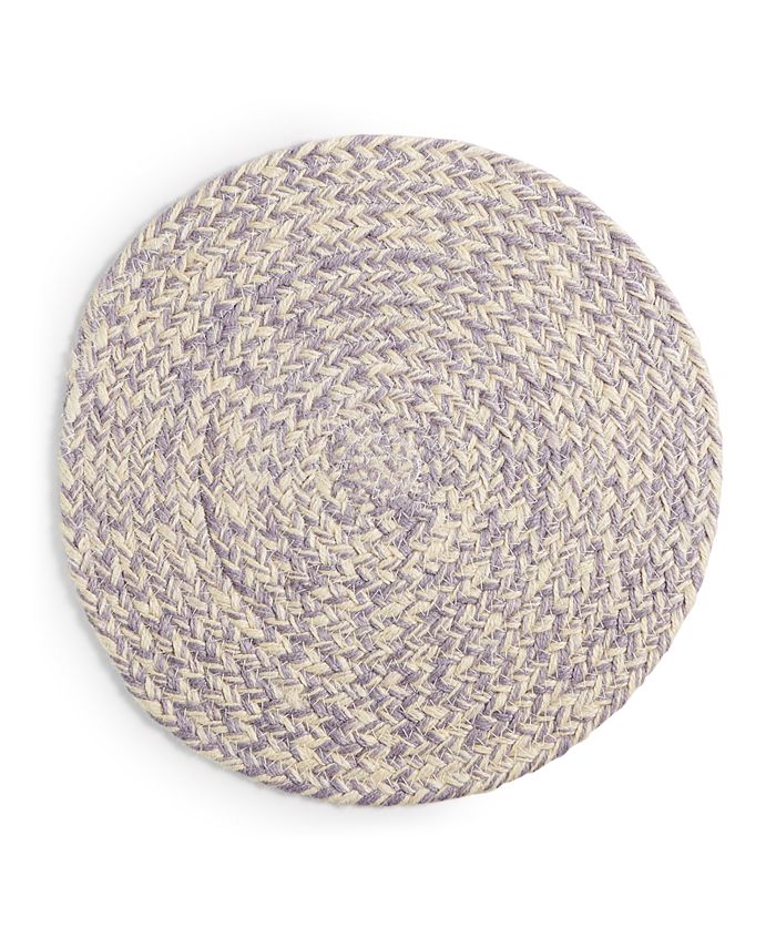 Lucky Brand Lilac Chevron Round Placemat, Created for Macy's Macy's