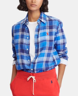 Polo Ralph Lauren - Relaxed Fit Plaid Linen Shirt