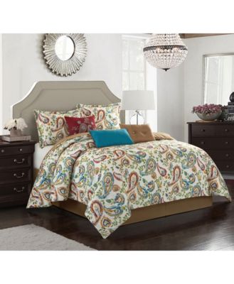 Autumn Paisley 7-Pc. Comforter Set, California King