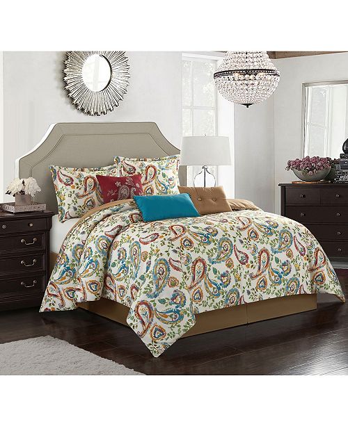 Nanshing Autumn Paisley 7 Piece Queen Comforter Set Reviews