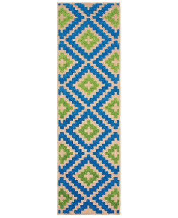 Oriental Weavers - Cayman 2063Z Sand/Blue 6'7" x 9'6" Indoor/Outdoor Area Rug
