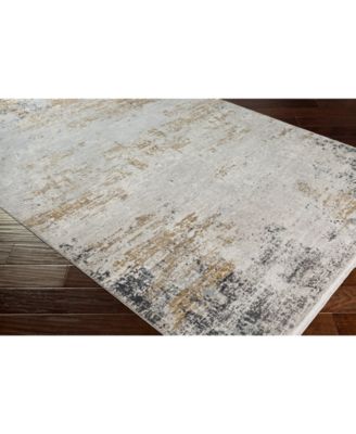 Solar SOR-2302 Medium Gray 2' x 3' Area Rug