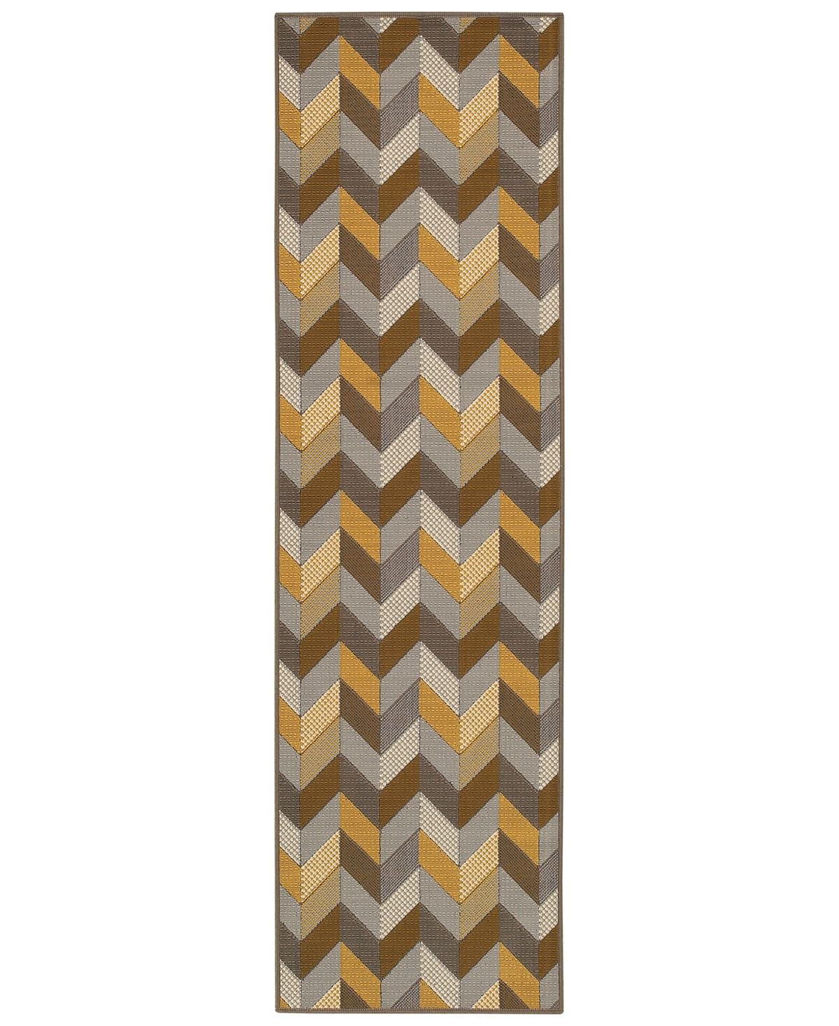 Oriental Weavers Bali 4902X Gray/Multi 7'10in x 7'10in Indoor/Outdoor Runner Area Rug - Grey/Multi