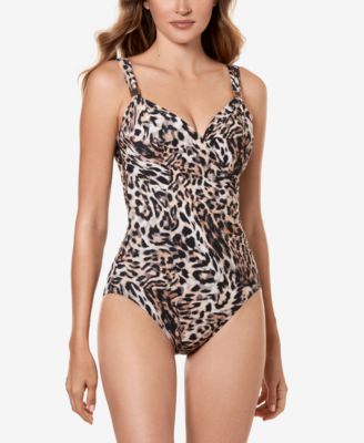 miraclesuit animal print swimsuit