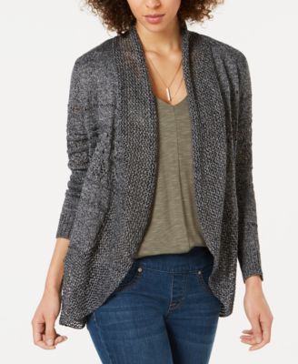 Style & Co - Open-Front Pointelle Cardigan