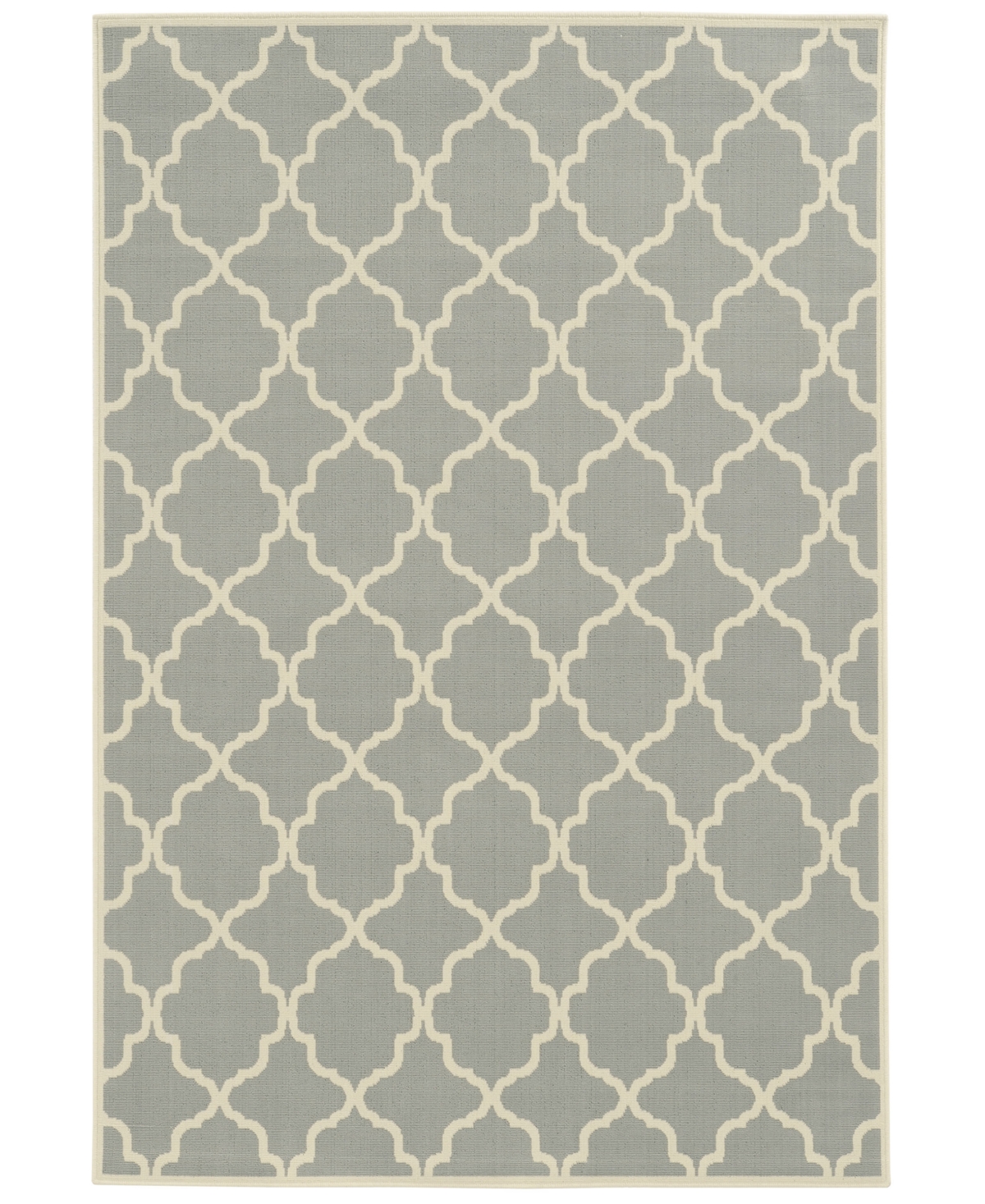 Oriental Weavers Riviera 4770 6'7in x 9'6in Indoor/Outdoor Area Rug - Grey/Ivory