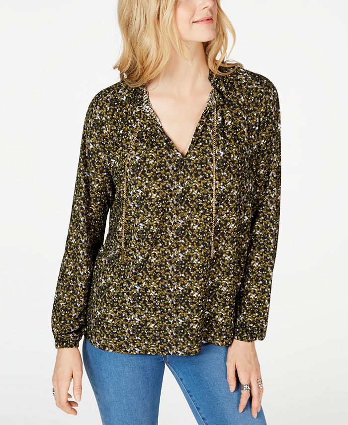Michael kors floral top online