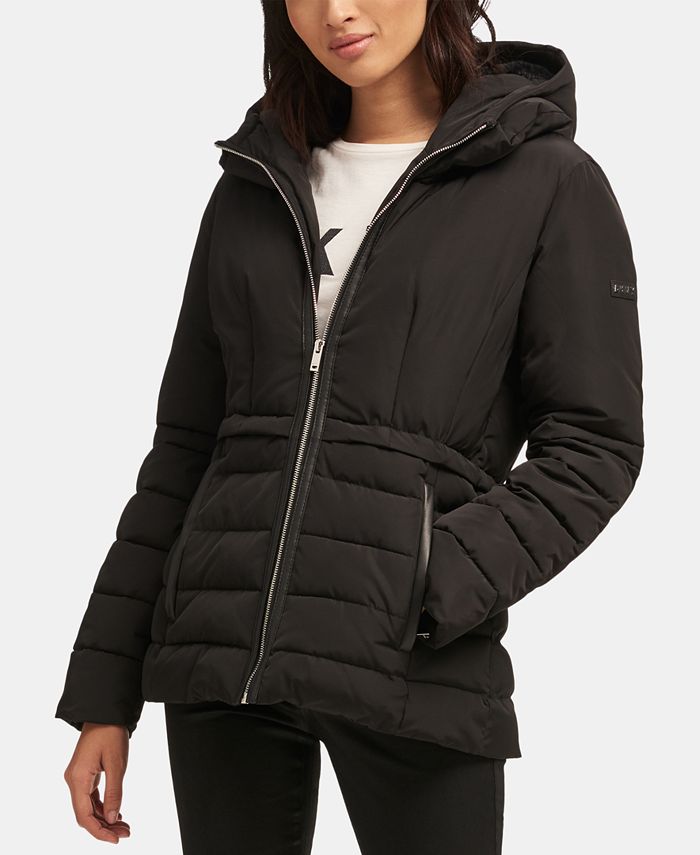 DKNY MixedMedia Puffer Jacket Macy's