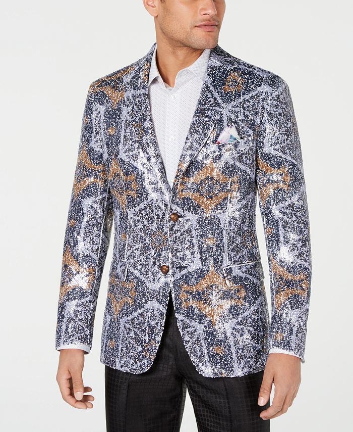 Macys mens sale sequin blazer