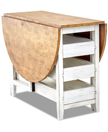 Trisha yearwood home monroe counter store height drop leaf dining table