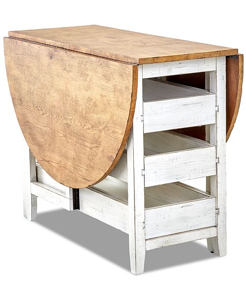 Furniture Neighbors Round Counter Height Drop Leaf Table Reviews