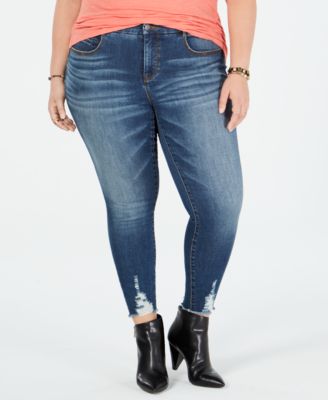 plus size ankle jeans