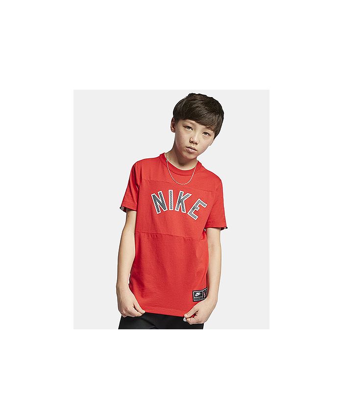 Nike Big Boys Logo-Print Cotton T-Shirt - Macy's