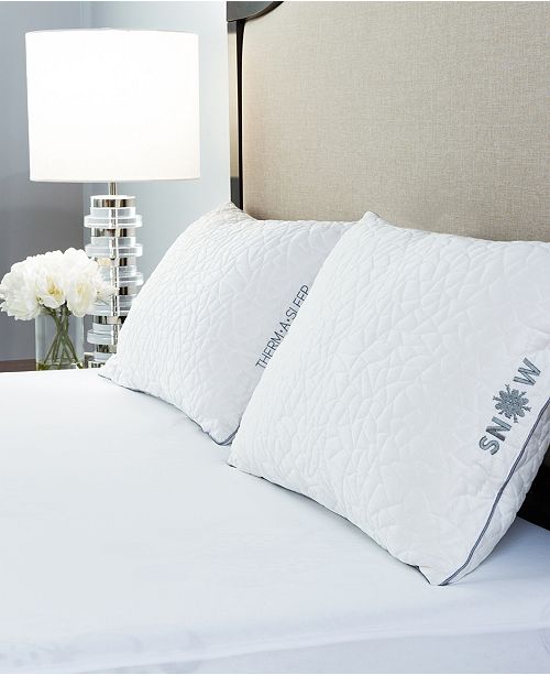 Protect A Bed Stomach Sleeper Soft Snow Cooling Pillow With