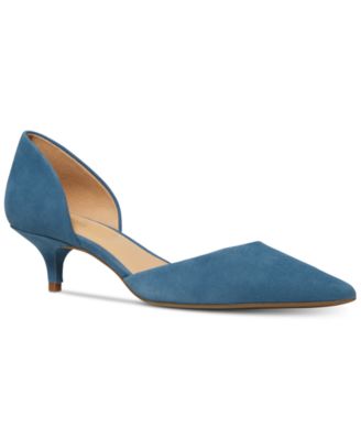 michael kors blue suede shoes