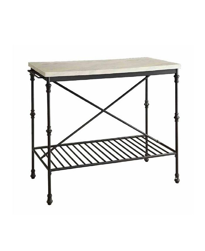Coaster Home Furnishings Angela Traditional Faux Marble Kitchen Island Macy's