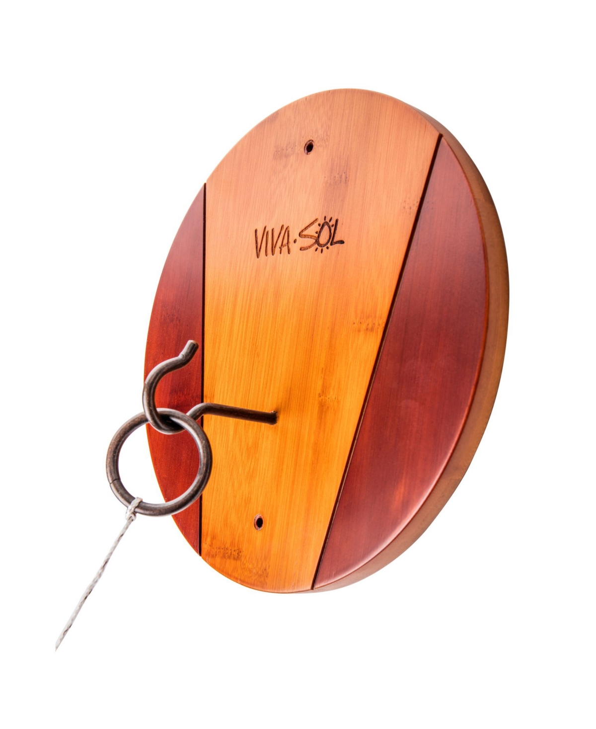 Viva Sol Premium All-wood Walnut Finish Hook And Ring Target Game For Use Indoors And Outdoors In Brown
