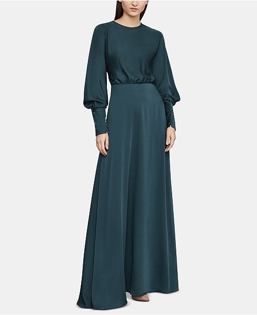 Bcbgmaxazria Draped Back Satin Maxi Dress Reviews Bcbgmaxazria