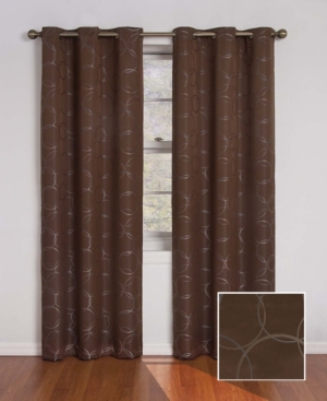 Eclipse Meridian Thermaback Blackout Panel, 42" X 63" In Chocolate