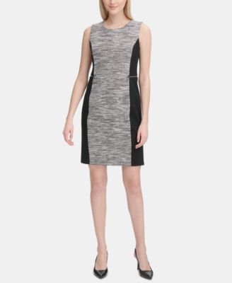 calvin klein tweed dress