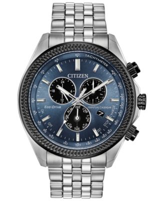 Citizen Eco-Drive Men's Brycen Stainless Steel Bracelet 44mm & Reviews - All Watches - Jewelry & Watches - Macy's