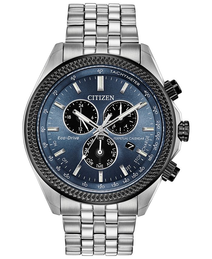 Versus 44mm Two-tone Stainless Steel Chronograph Bracelet Watch in Blue Womens Mens Accessories Mens Watches 