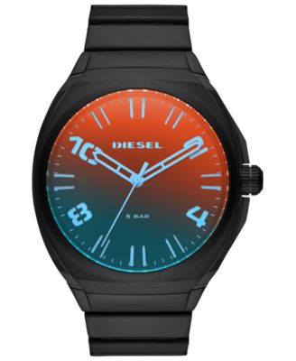 Diesel - Men's Stigg Black Stainless Steel Bracelet Watch 48mm