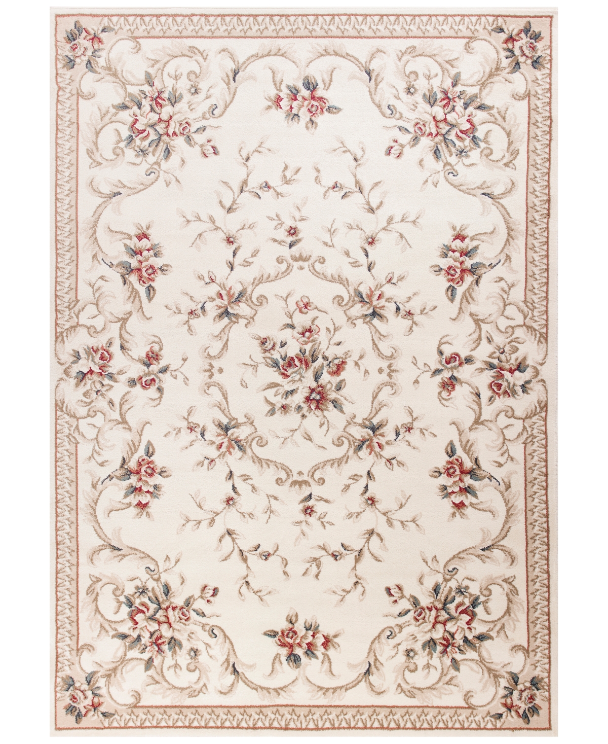 Kas Avalon Aubusson 7'10" X 9'10" Area Rug In Ivory