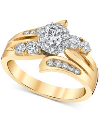 Macy's - Diamond (1 ct. t.w.) Engagement Ring in 14k Gold & White Gold
